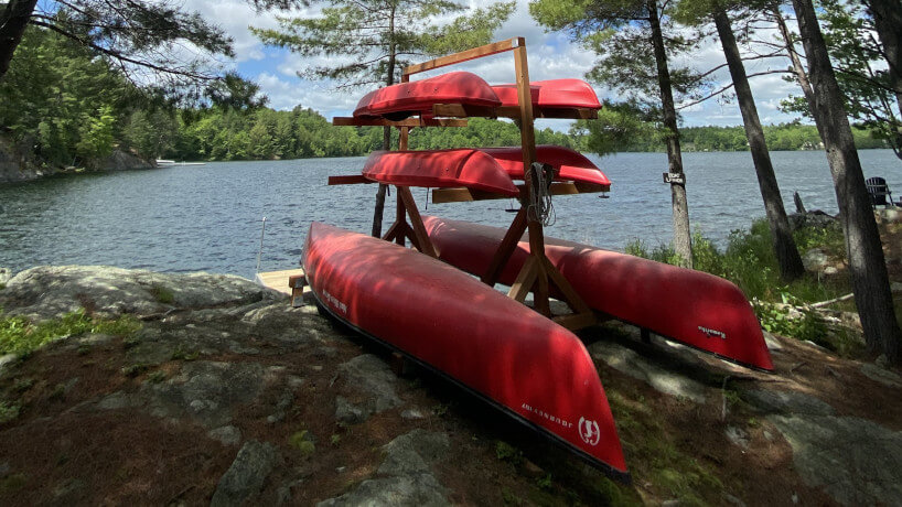 Kayaks and Caonoes at Lakefront